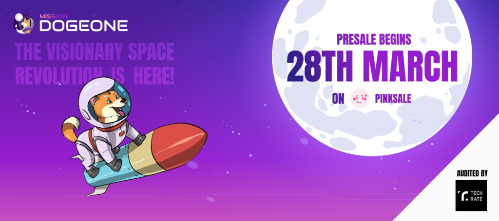 Dogeone Launches its Exclusive PreSale on PinkSale – March 28th 2022