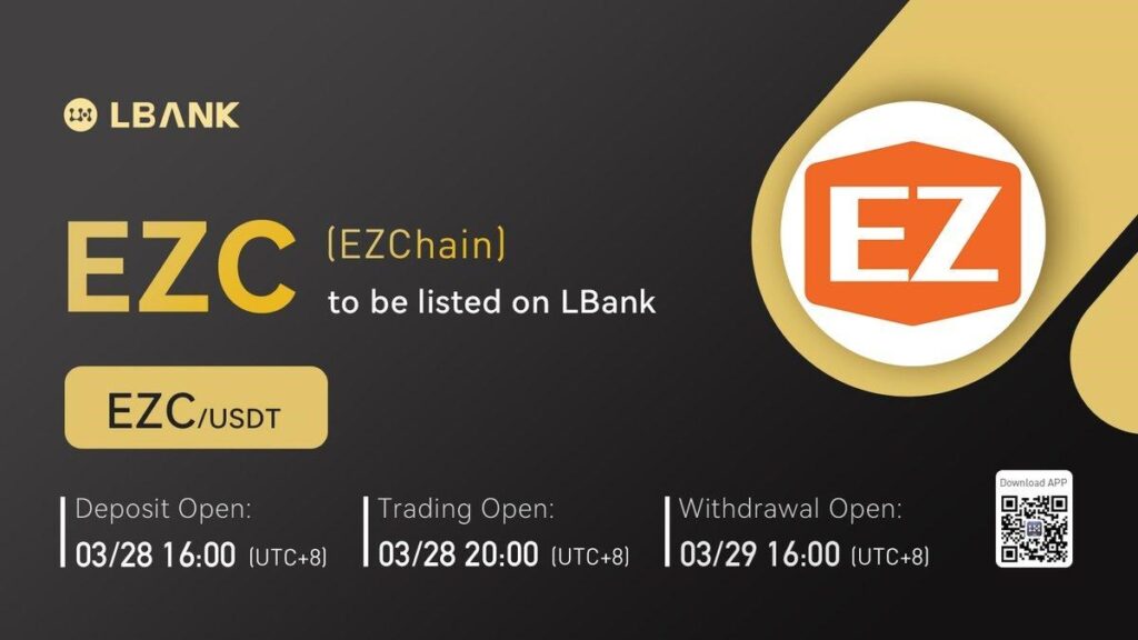 LBank Exchange Will List EZChain (EZC) on March 28, 2022