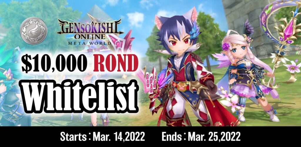 Gensokishi Online Hosts Campaign to Win in-Game Token ROND Whitelist for a Total of $10,000 