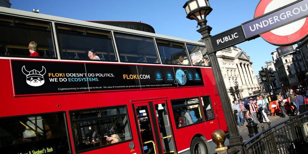 Floki Returns to London with Aggressive Ad Campaign