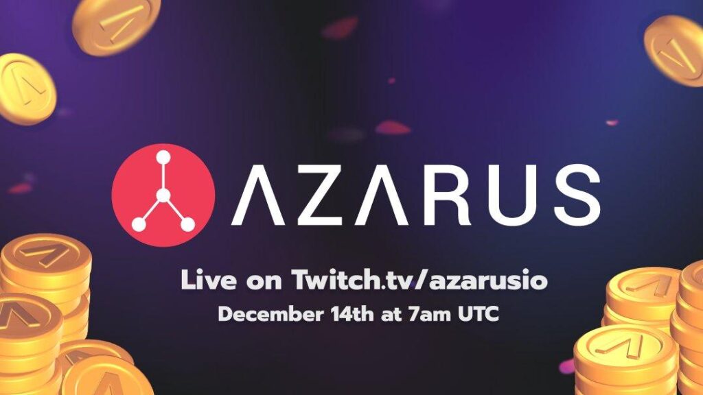 Gaming Platform Azarus to list on Uniswap – onramps multi-million streaming audience to blockchain