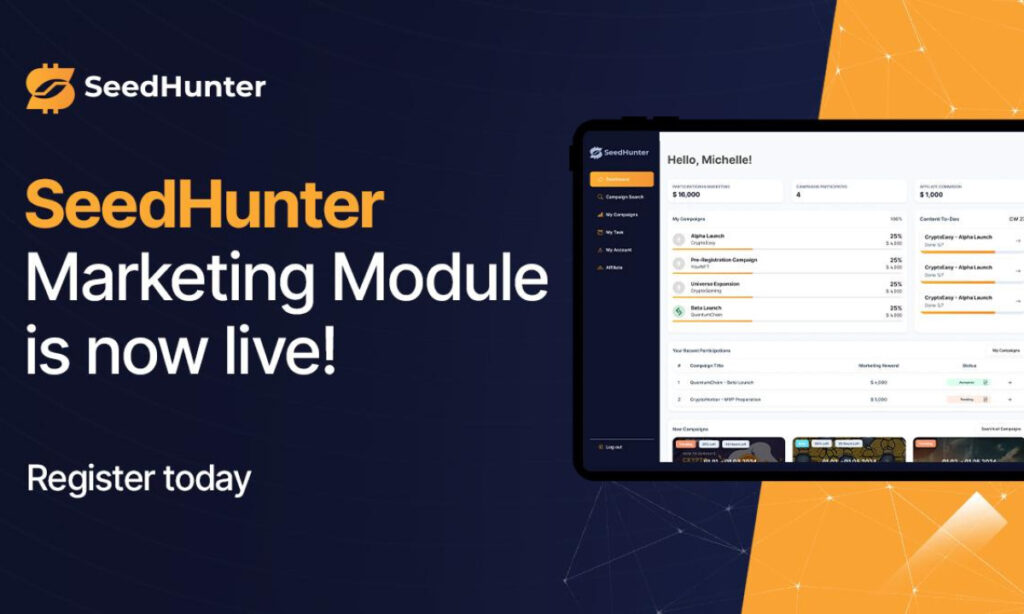 SeedHunter Marketing Module is live – Web3 Influencer Campaigns with payment in Stable Coins